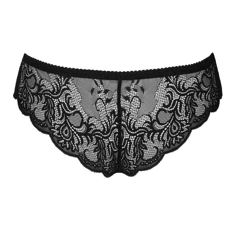 LIVCO CORSETTI FASHION - LOVE STORY LC 90679 PANTY CROTCHLESS NERO Livco Corsetti Panties