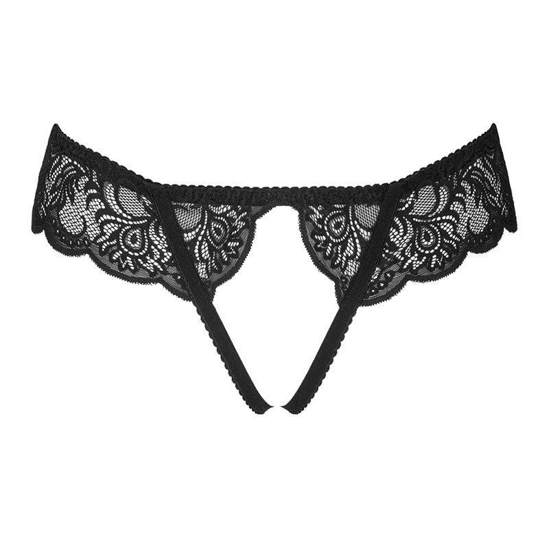 LIVCO CORSETTI FASHION - LOVE STORY LC 90679 PANTY CROTCHLESS NERO Livco Corsetti Panties