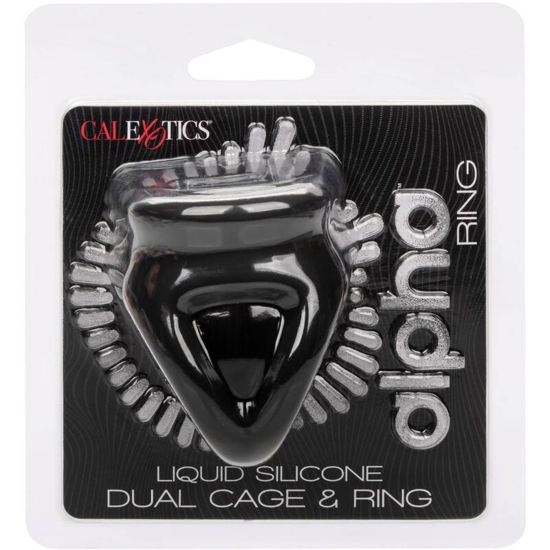 CALEXOTICS - ALPHA ANELLO DUAL CAGE NERO Calexotics