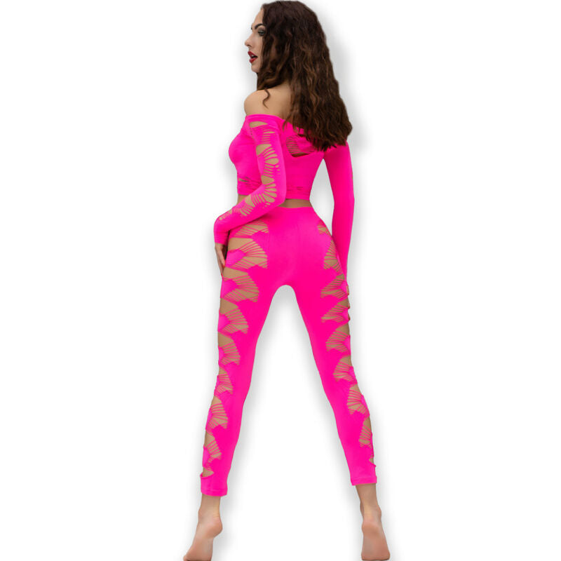 CHILIROSE - CR 4632 TOP E PANTALONE FUCSIA S/L Chilirose Sets