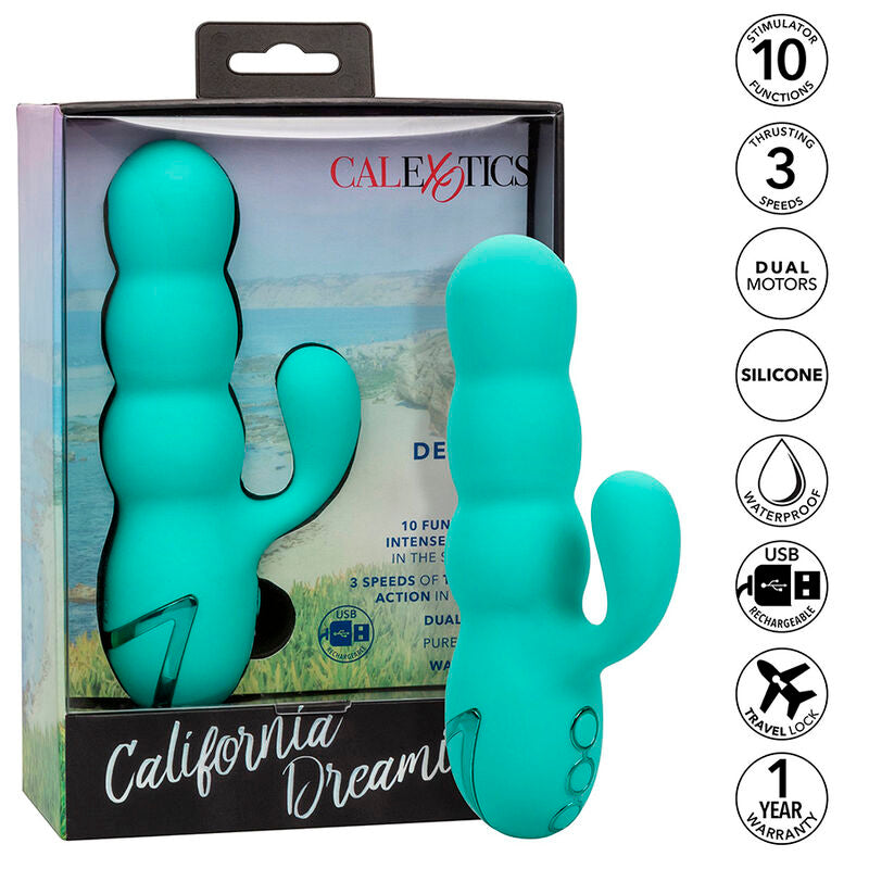 CALEXOTICS - VIBRATORE DEL MAR DIVA RABBIR AQUA GREEN DI CALIFORNIA DREAMING Calexotics