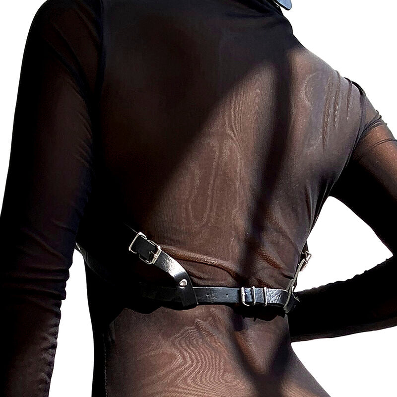 SUBBLIME - PETTORINA IN PELLE NERA TAGLIA UNICA Subblime Fetish