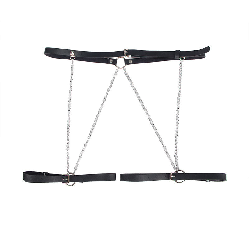 SUBBLIME - CINTURA IN PELLE NERA TAGLIA UNICA Subblime Fetish