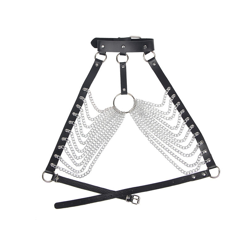 SUBBLIME - PETTORINA CON CATENE AD ANELLI GRANDI TAGLIA UNICA Subblime Fetish