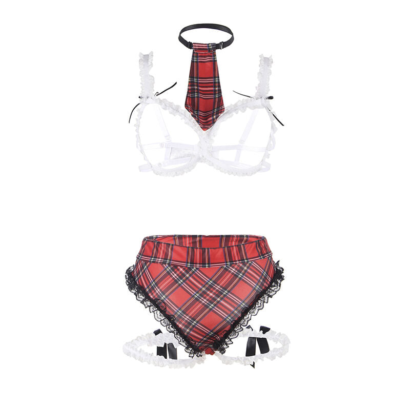 SUBBLIME - COSTUME SEXY DA SCUOLA CON REGGISENO L/XL Subblime Costumes