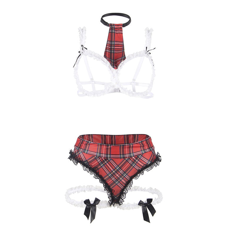 SUBBLIME - COSTUME SEXY DA SCUOLA CON REGGISENO L/XL Subblime Costumes
