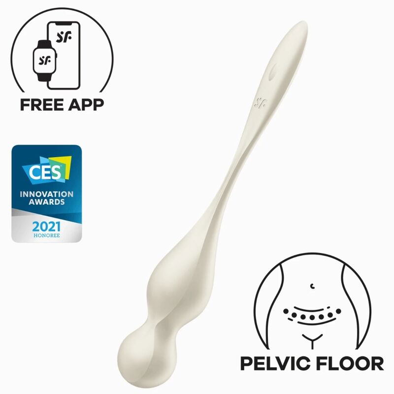 SATISFYER - LOVE BIRDS SFERE KEGEL VIBRANTI BIANCHE Satisfyer Balls