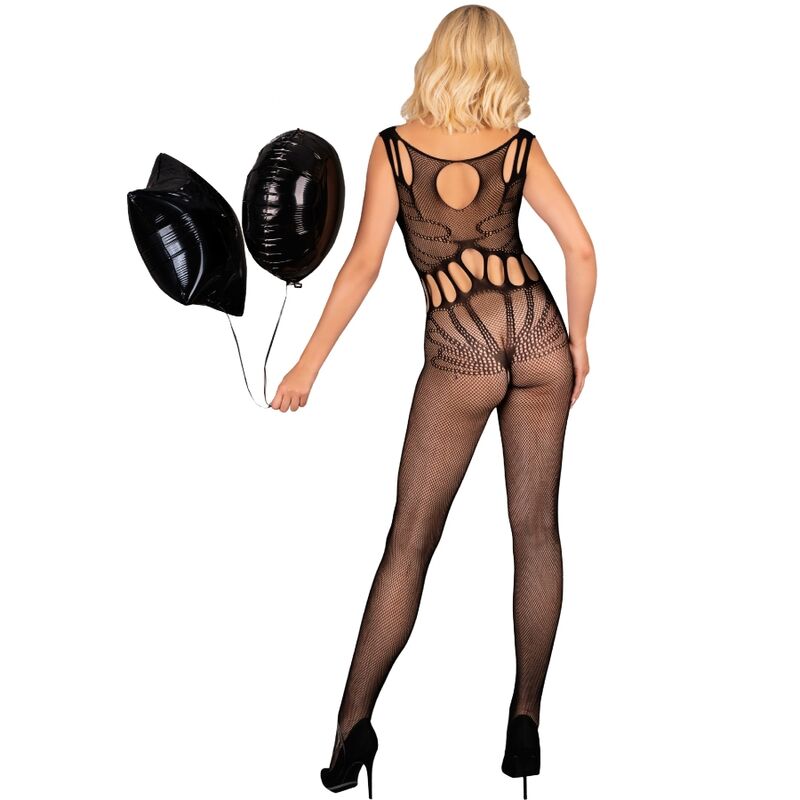 LIVCO CORSETTI FASHION - AMAHIL BODYSTOCKING CROTCHLESS NERO TAGLIA UNICA Livco Corsetti Bodystockings