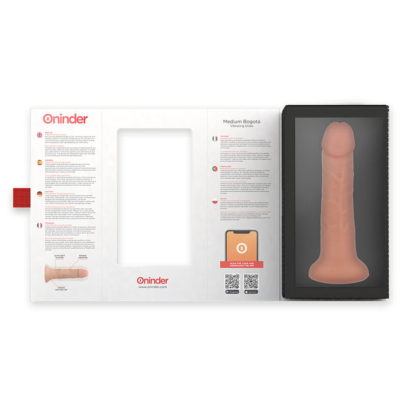 ONINDER - DILDO VIBRATORE MEDIO BOGOT 9 VELOCIT NATURALE 20 CM -O- 4.2 CM - APP GRATUITA Oninder