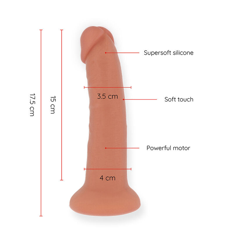 ONINDER - DILDO VIBRATORE PICCOLO BOGOT 9 VELOCIT NATURALE 17.5 CM -O- 4 CM - APP GRATUITA Oninder