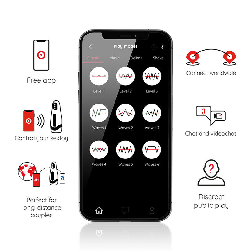 ONINDER - SEOUL MASTURBATORE MASCHILE RICARICABILE 10 VELOCIT - APP GRATUITA Oninder