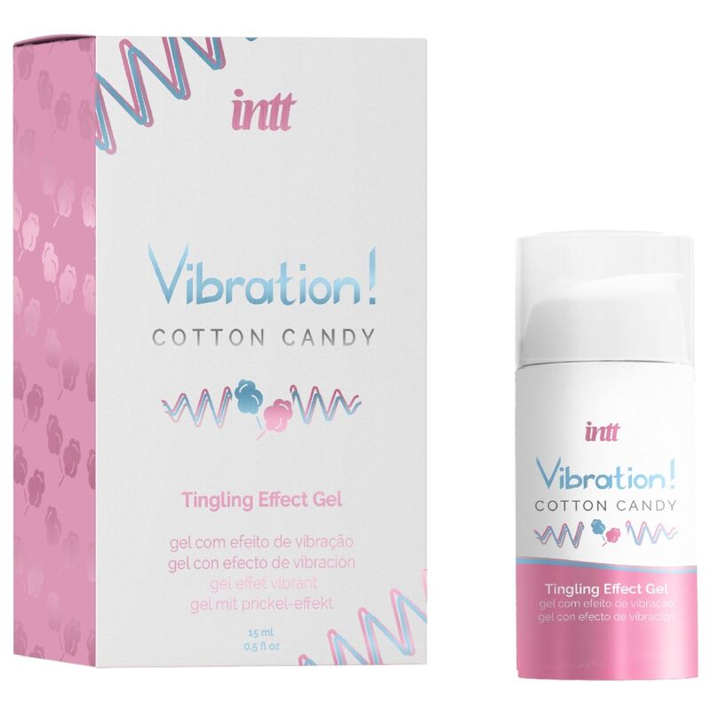 INTT - GEL LIQUIDO VIBRATORE POTENTE STIMOLANTE INTIMO PER ZUCCHERO DI COTONE 15 ML Intt Unisex Arousal Gel