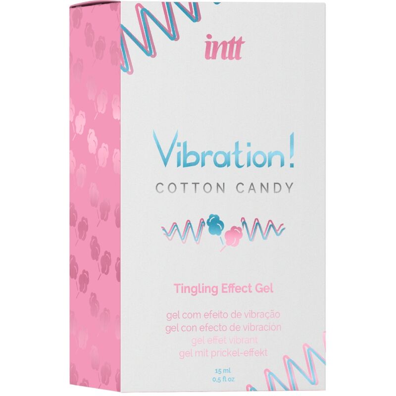INTT - GEL LIQUIDO VIBRATORE POTENTE STIMOLANTE INTIMO PER ZUCCHERO DI COTONE 15 ML Intt Unisex Arousal Gel
