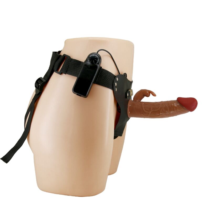 PRETTY LOVE - MARION HARNESS SLIP UNIVERSALE CON DILDO VIBRANTE 19 CM MARRONE Pretty Love