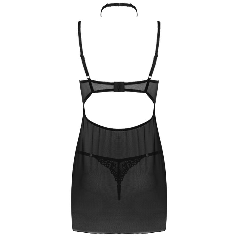 LIVCO CORSETTI FASHION - SET BINELLA BABYDOLL + PERIZOMA NERO Livco Corsetti Sets