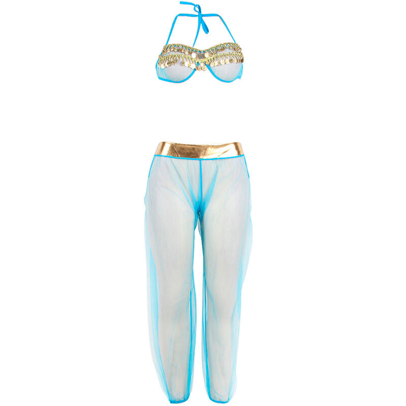 SUBBLIME - SET DI LINGERIE BLU STILE INDIA L/XL Subblime Sets