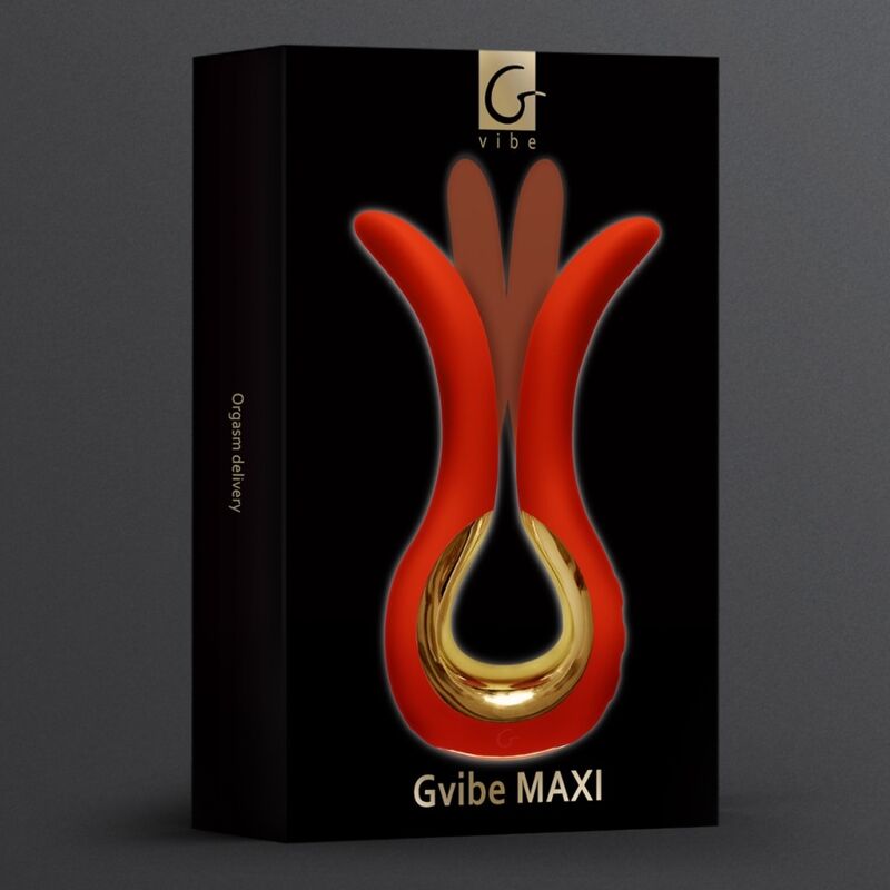 G-VIBE - GVIBE MAXI VIBRATORE CON DUE PUNTE FLESSIBILI CORALLO G-Vibe