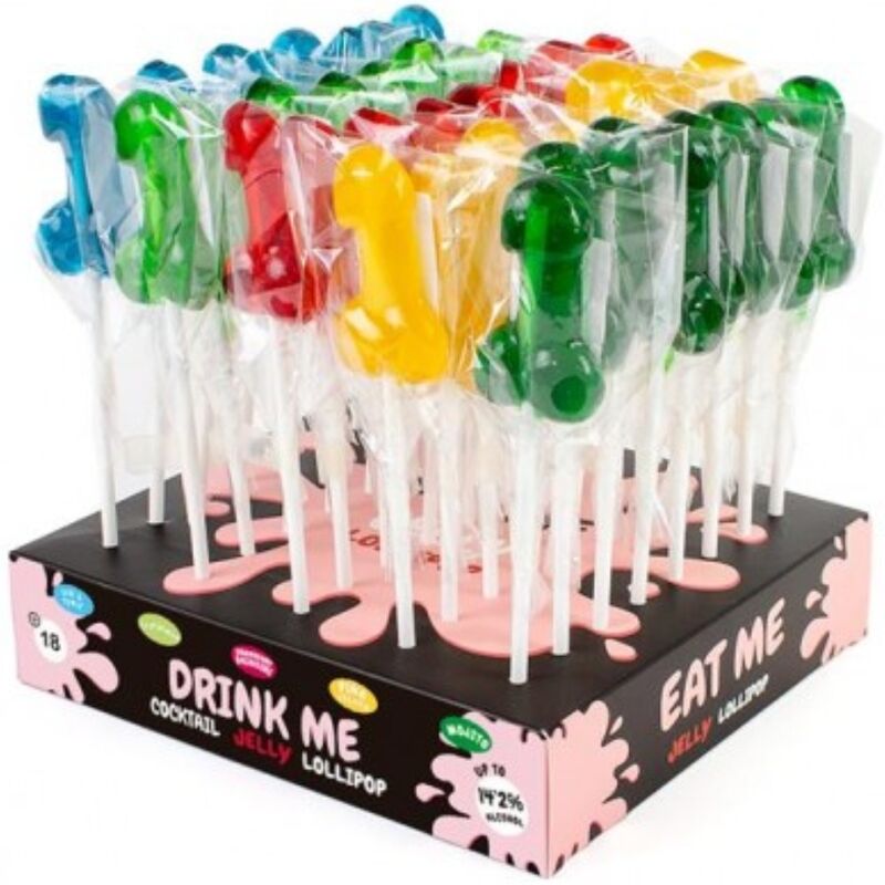 SECRETPLAY - ASSORTIMENTO ESPOSITIVO LECCA LECCA AL PENE CON ALCOOL 40 UNIT Secretplay Cosmetic