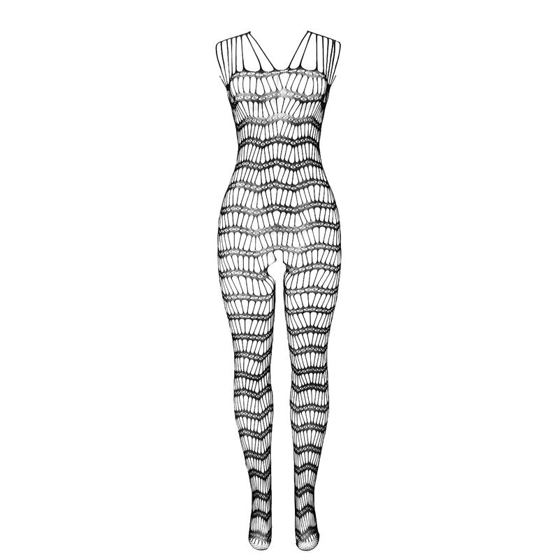 SUBBLIME - 951696 BODYSTOCKING A RETE SENZA CAVALLO CON SPALLINE SULLE SPALLE NERO TAGLIA UNICA Subblime Bodystockings