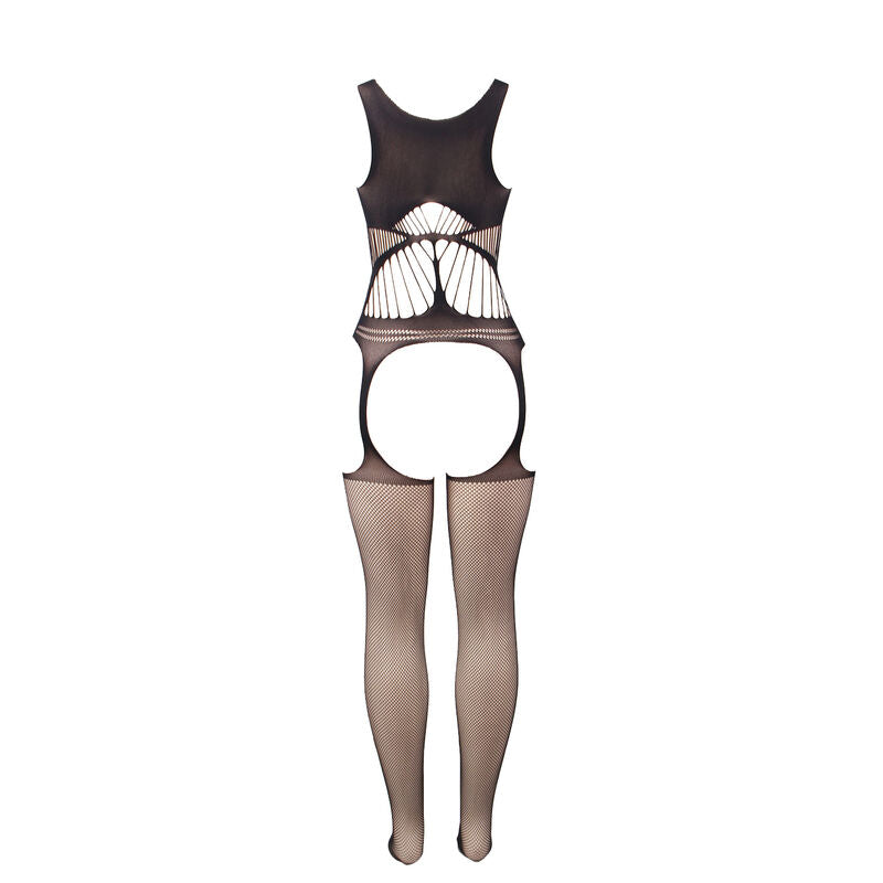 SUBBLIME - 951900 BODYSTOCKING A RETE SENZA CAVALLO CON COPPA E SPALLE APERTE NERO TAGLIA UNICA Subblime Bodystockings