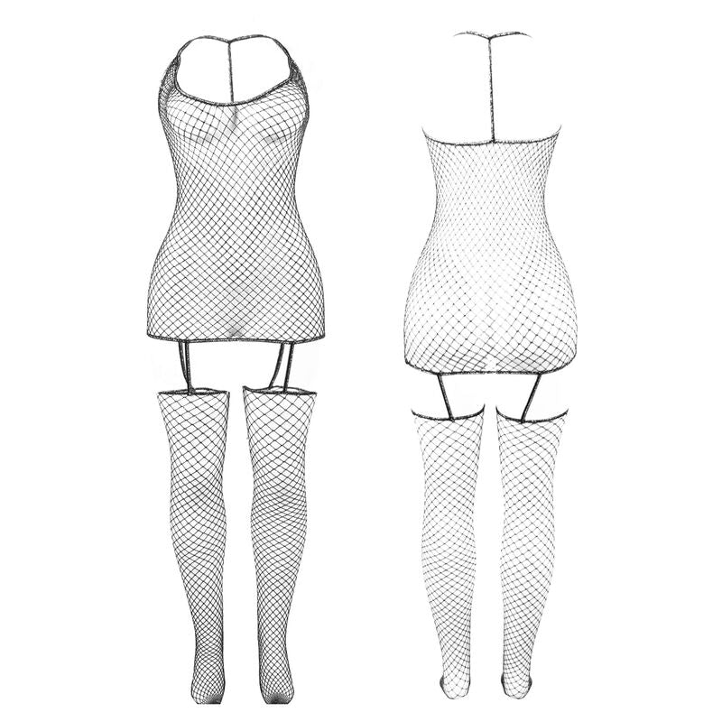 SUBBLIME - 951955 BODYSTOCKING A RETE LUCIDO TAGLIA UNICA Subblime Bodystockings