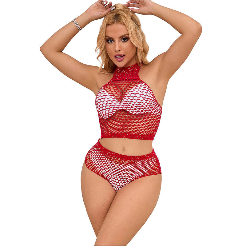 SUBBLIME - 952402 SET RETE CON DIAMANTI ROSA TAGLIA UNICA Subblime Sets