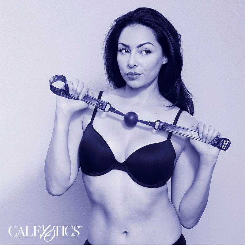 CALEXOTICS - NOCTURNAL BALL GAG SILICONE NERO Calexotics