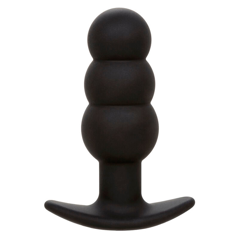 CALEXOTICS - ROCK BOTTOM PERLINE TAPPO ANALE 10 VIBRAZIONI SILICONE NERO Calexotics