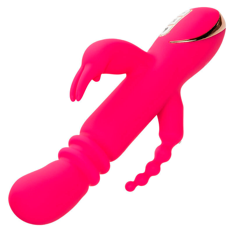 CALEXOTICS - JACK FANTASY VIBRATORE TRIPLO RISCALDATO ROSA CONIGLIO Calexotics
