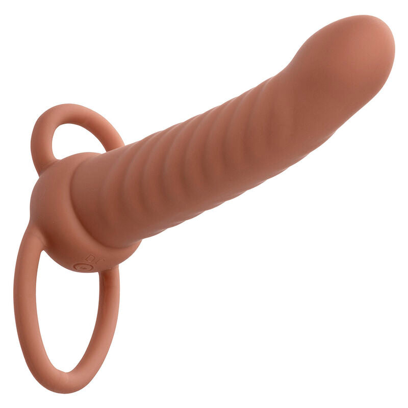 CALEXOTICS - MAXX RIBBED DUAL PENETRATOR 10 VIBRAZIONI MARRONE Calexotics