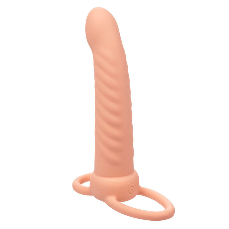 CALEXOTICS - MAXX RIBBED DUAL PENETRATOR 10 VIBRAZIONI CARNE Calexotics