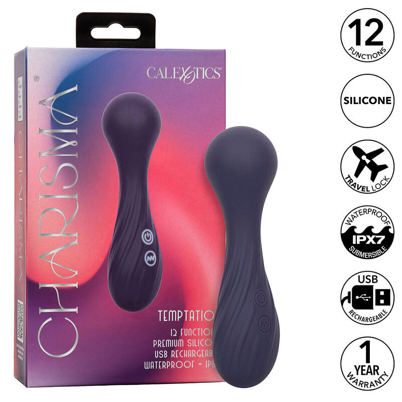 CALEXOTICS - CHARISMA TEMPTATION MASSAGGIATORE 12 FUNZIONI VIOLA Calexotics