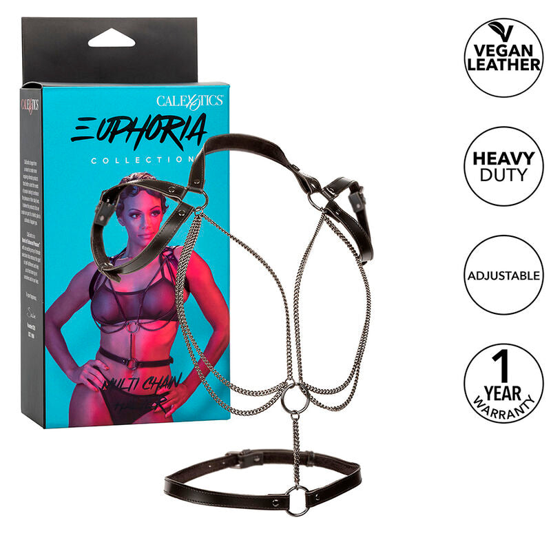 CALEXOTICS - EUPHORIA MULTICHAIN HALTER HARNESS PREMIUM Calexotics
