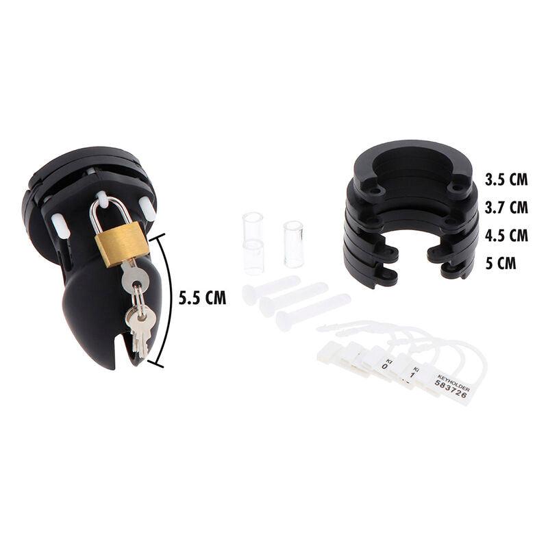 HIDDEN DESIRE - EXTREME GABBIA PER CAZZO IN SILICONE TAGLIA S NERA Hidden Desire