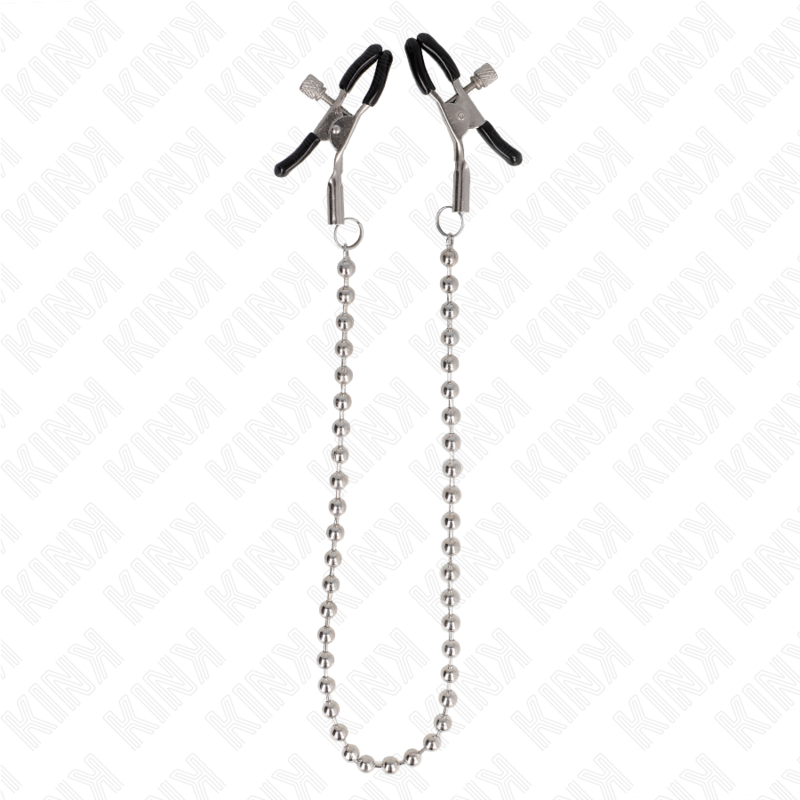 KINK - MORSETTI PER CAPEZZOLI A CATENA DI PERLINE 30 CM Kink Nipple Grip