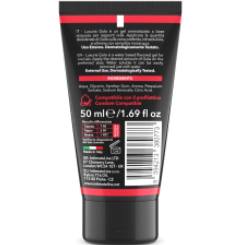 INTIMATELINE LUXURIA - GEL PER SESSO ORALE GUSTO FRAGOLA 50 ML Intimateline Luxuria