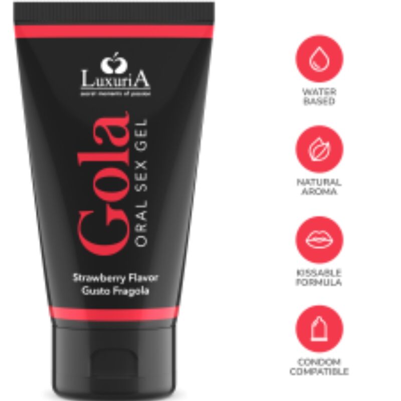 INTIMATELINE LUXURIA - GEL PER SESSO ORALE GUSTO FRAGOLA 50 ML Intimateline Luxuria