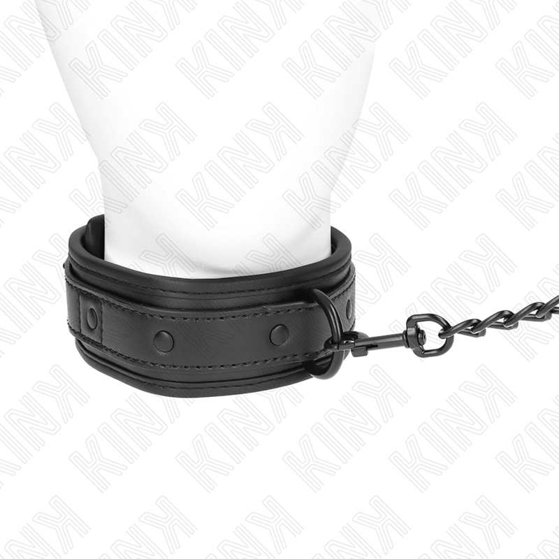 KINK - COLLARE BONDAGE IN NEOPRENE MODELLO 2 CON CINTURA 78 CM REGOLABILE 37,5 X 49,5 CM Kink Collar & Gag