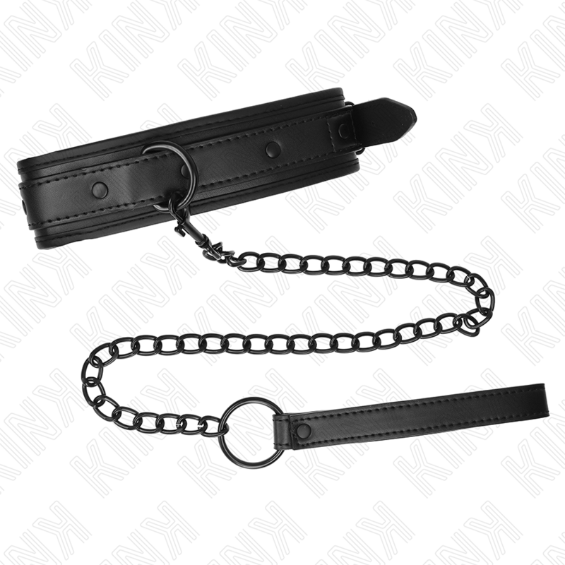 KINK - COLLARE BONDAGE IN NEOPRENE MODELLO 2 CON CINTURA 78 CM REGOLABILE 37,5 X 49,5 CM Kink Collar & Gag