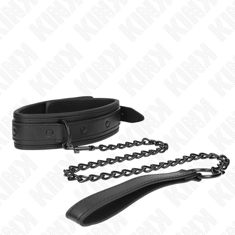 KINK - COLLARE BONDAGE IN NEOPRENE MODELLO 2 CON CINTURA 78 CM REGOLABILE 37,5 X 49,5 CM Kink Collar & Gag