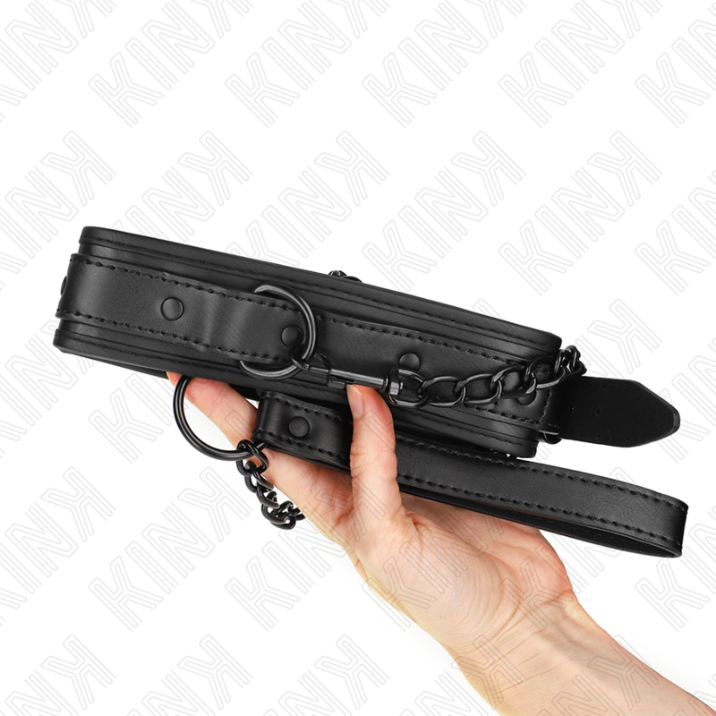 KINK - COLLARE BONDAGE IN NEOPRENE MODELLO 2 CON CINTURA 78 CM REGOLABILE 37,5 X 49,5 CM Kink Collar & Gag