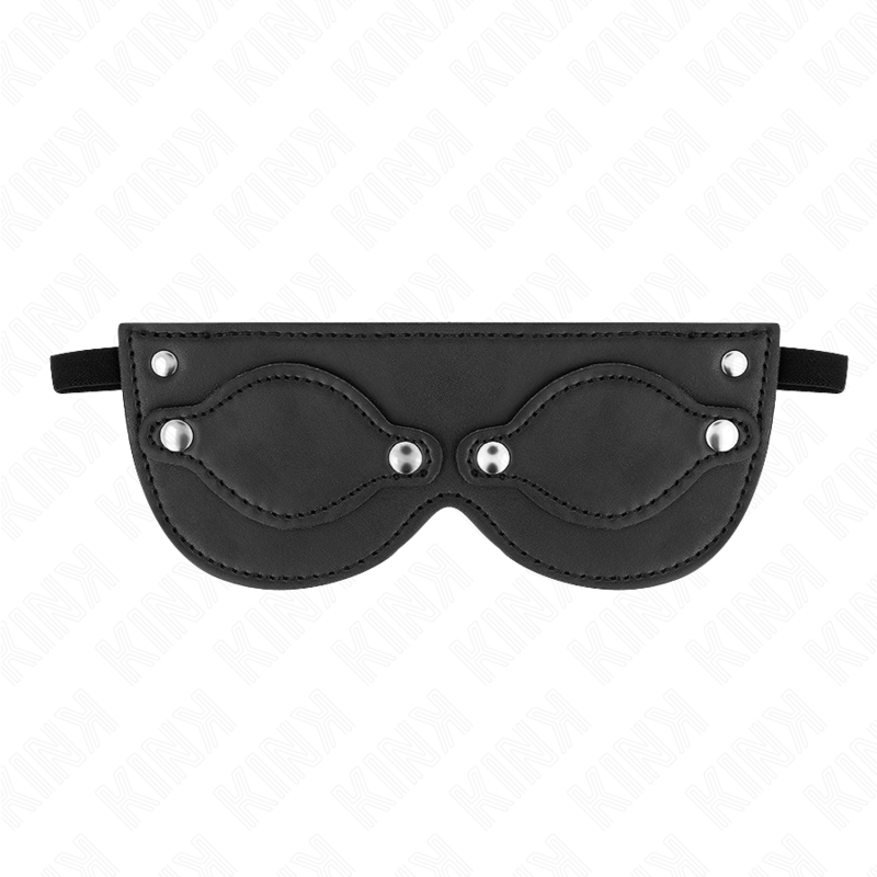 KINK - MASCHERA IN SIMILPELLE CON COPRI OCCHI RIMOVIBILI 22 x 9 CM Kink Masked Allure