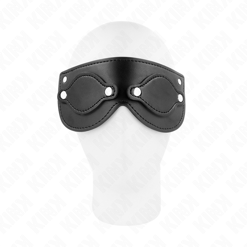 KINK - MASCHERA IN SIMILPELLE CON COPRI OCCHI RIMOVIBILI 22 x 9 CM Kink Masked Allure