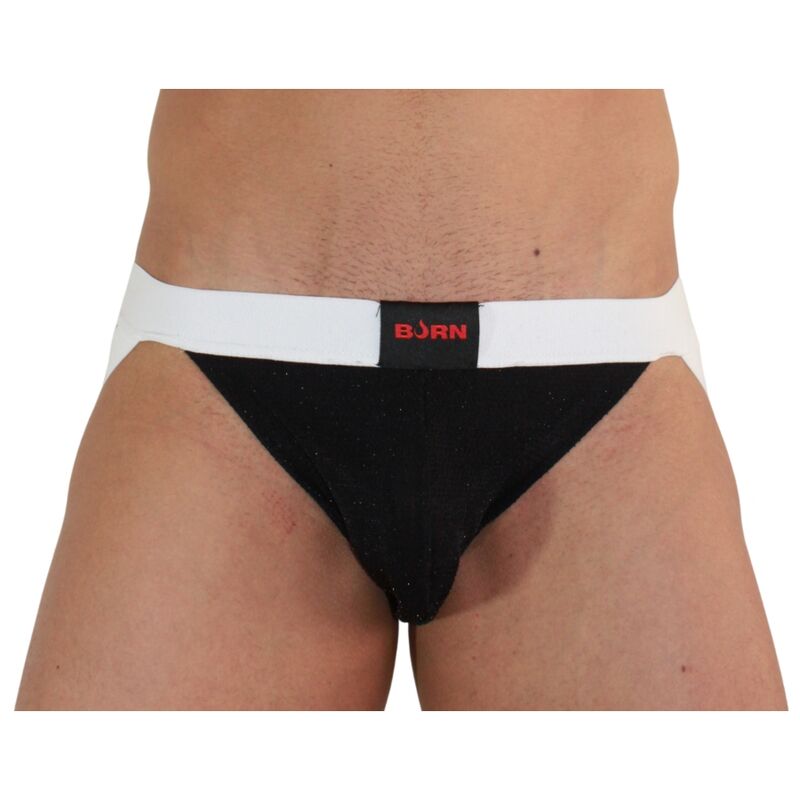 BURN - 004 JOCK NERO LUCIDO / BIANCO S Burn