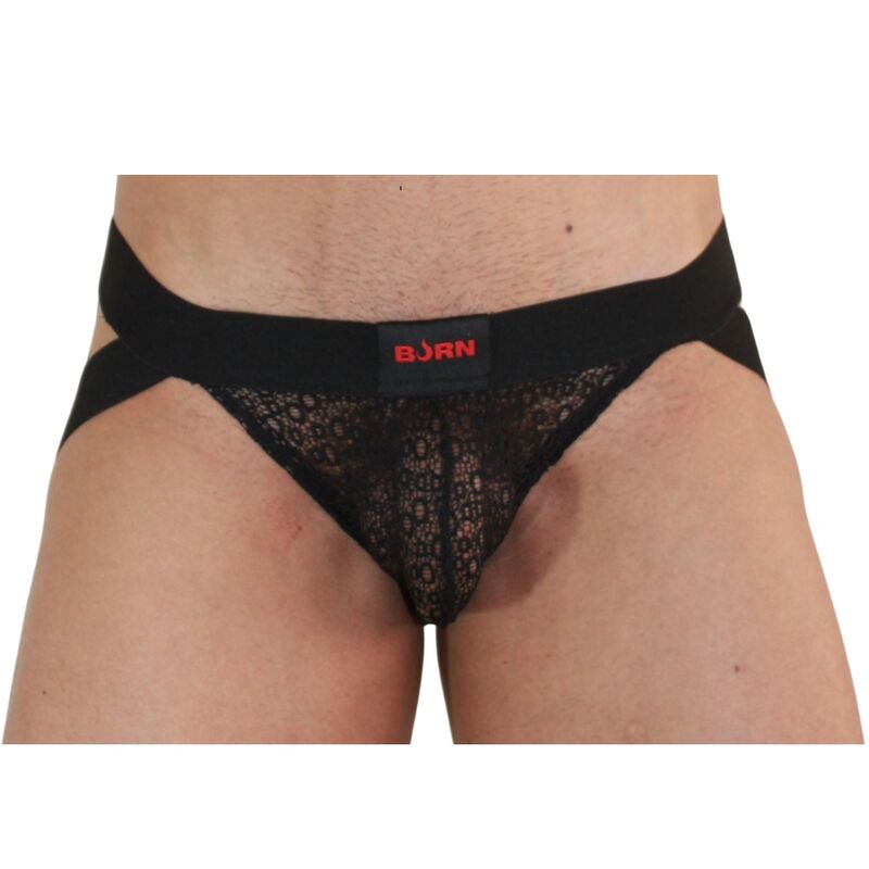 BURN - 005 JOCK LINGERIE NERO XL Burn