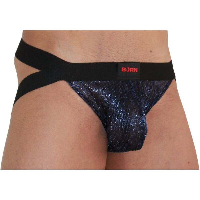 BURN - 006 JOCK BLU LUCIDO / NERO L Burn