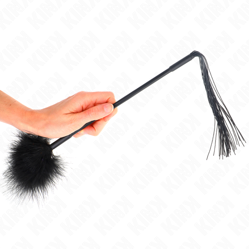 KINK - FRUSTA IN SILICONE CON PIUME PER SOLLETICO 47 CM Kink Impact & Touch