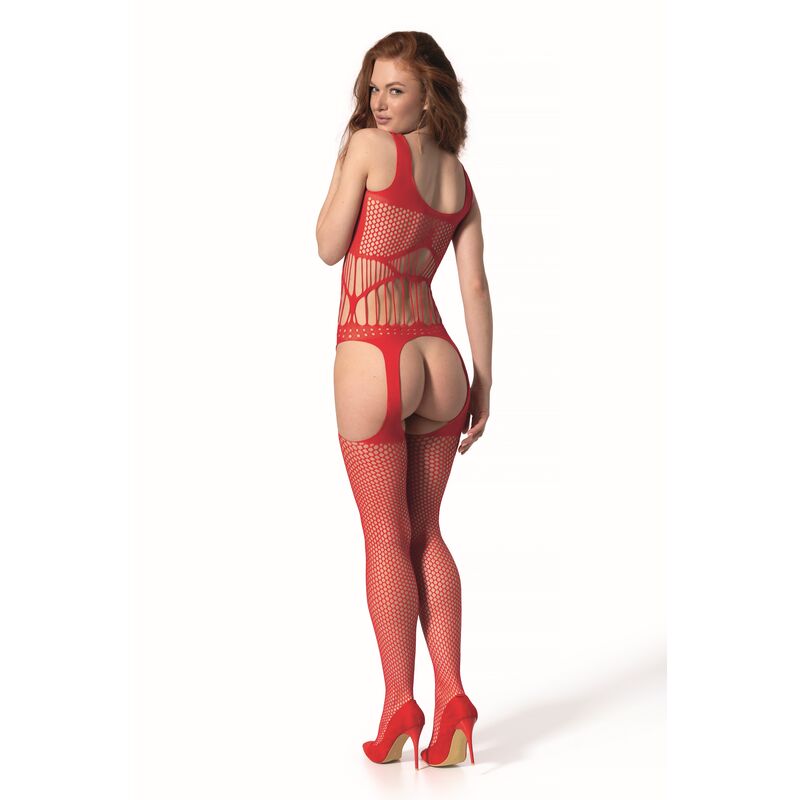 PASSION - BS 106 BODYSTOCKING ROSSO TAGLIA UNICA Passion Woman Bodystockings