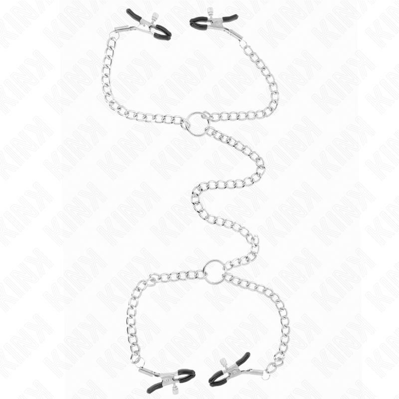 KINK - MORSETTI PER CAPEZZOLI A 4 CATENE 32 CM CON CATENE 14 CM Kink Nipple Grip