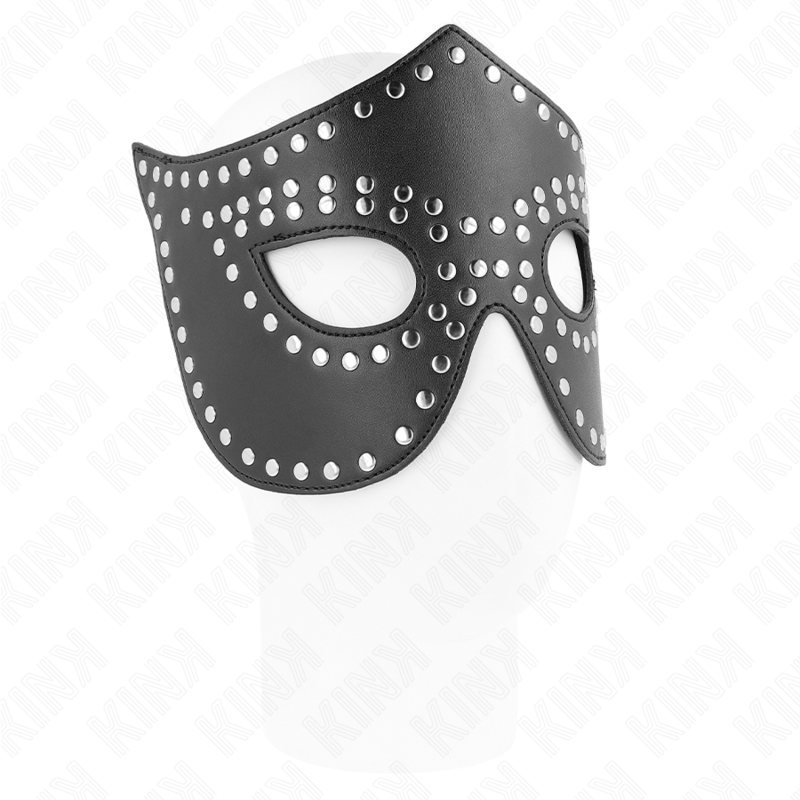 KINK - MASCHERA IN SIMILPELLE CON RIVETTI MODELLO 2 30 x 12 CM Kink Masked Allure